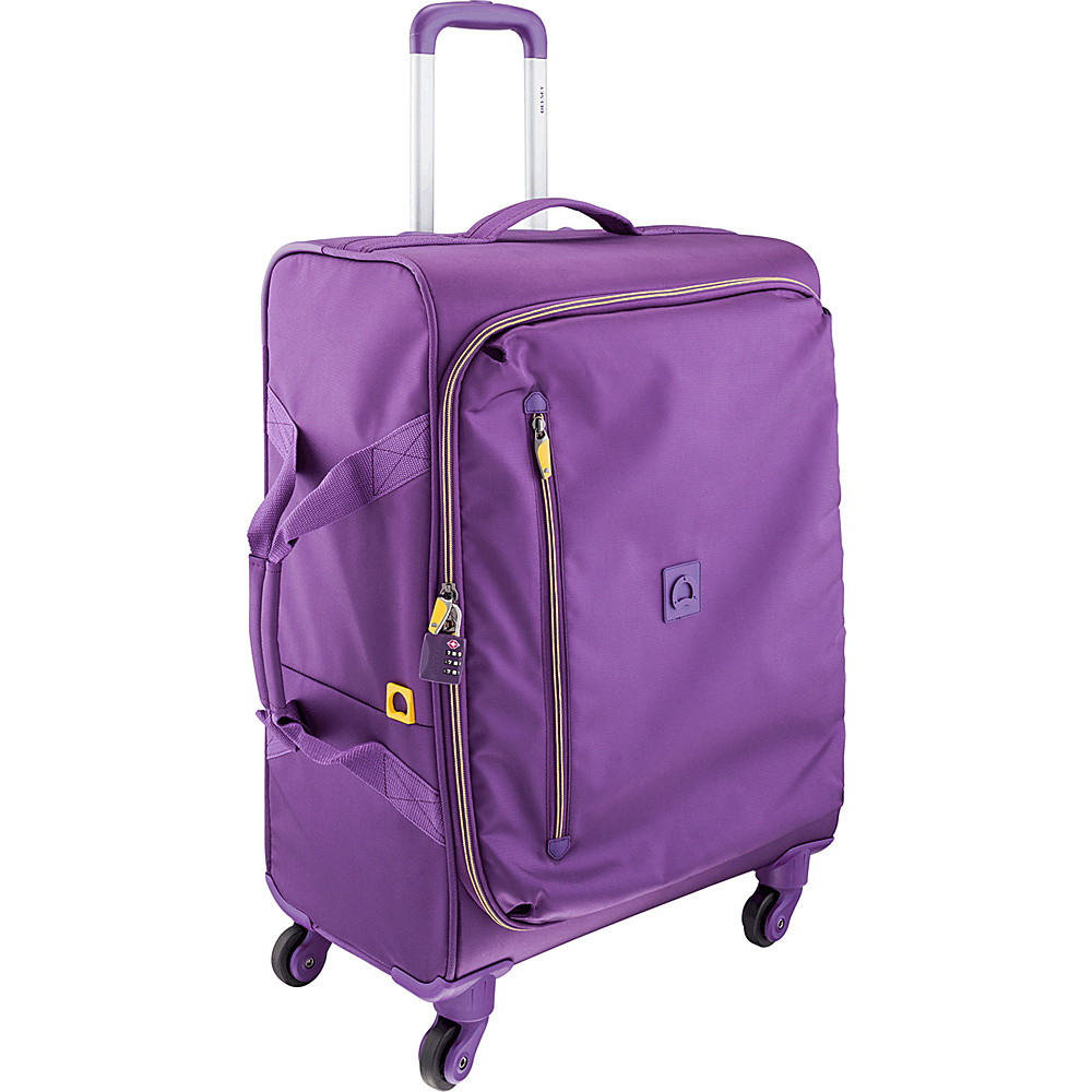 Delsey Solution 23 Spinner Trolley Purple Delsey Softside Checked