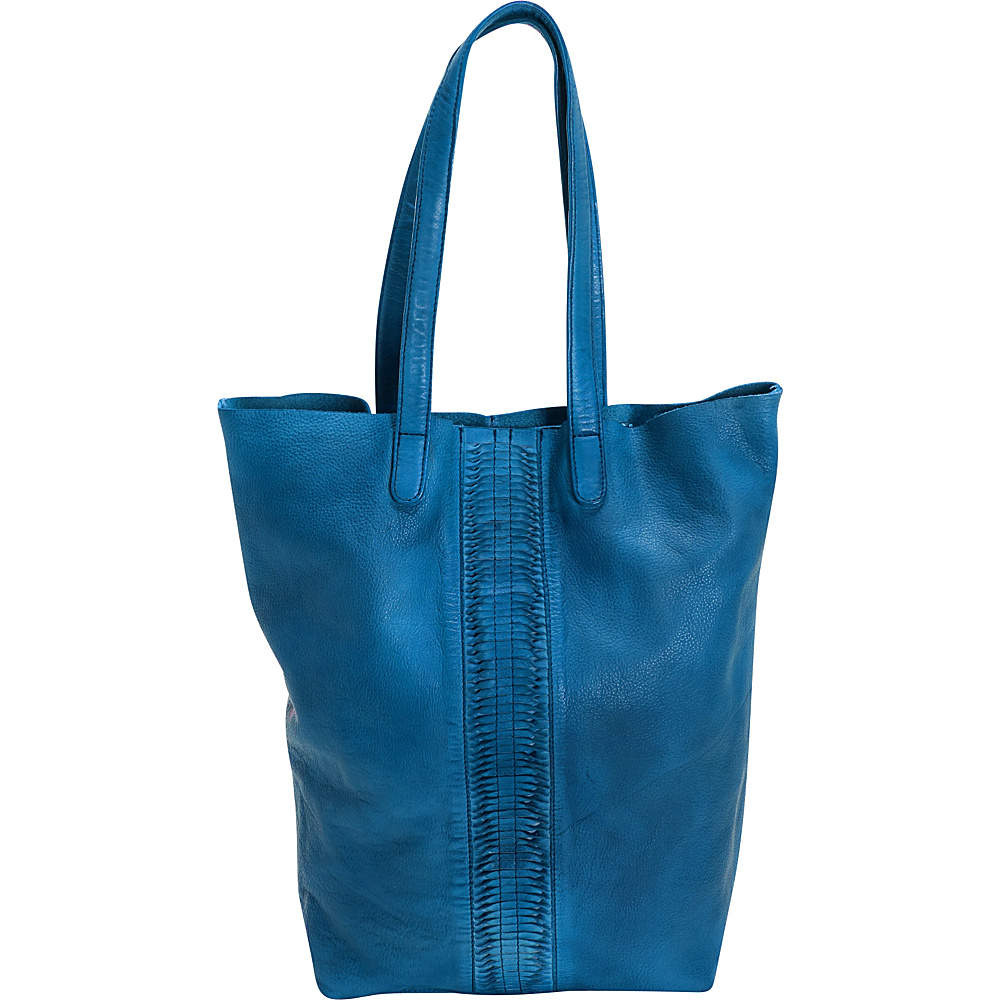 Latico Leathers Cortland Tote Crinkle Blue Latico Leathers Leather Handbags