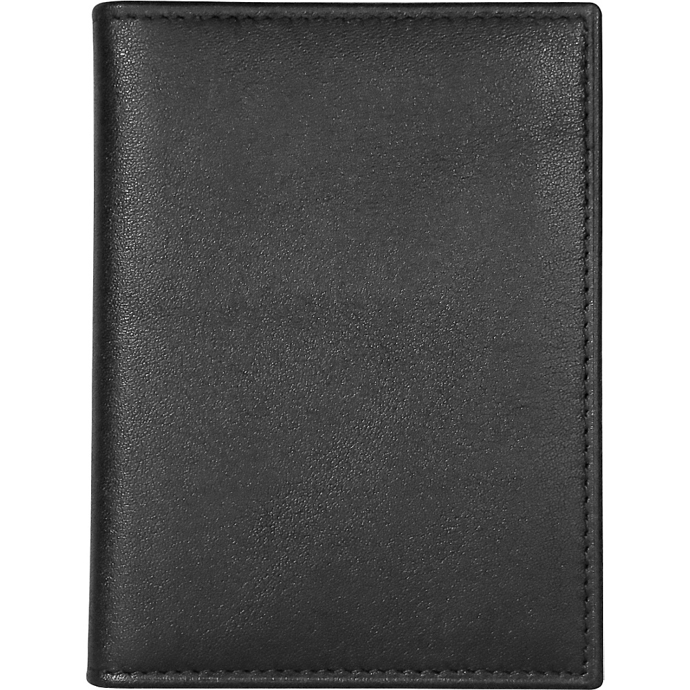 Maker Co Single Stitched Folded Leather Card Case Wallet Black Maker Co Men s Wallets