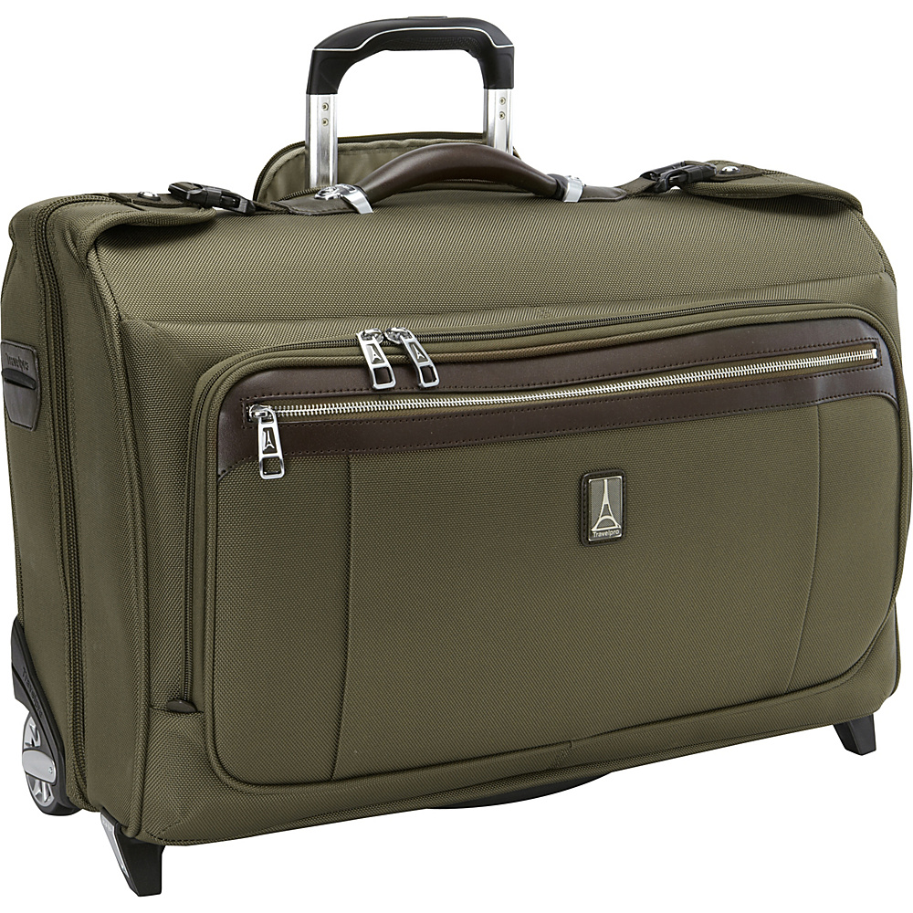 Travelpro Platinum Magna 2 Carry on Rolling Garment bag Olive Travelpro Garment Bags