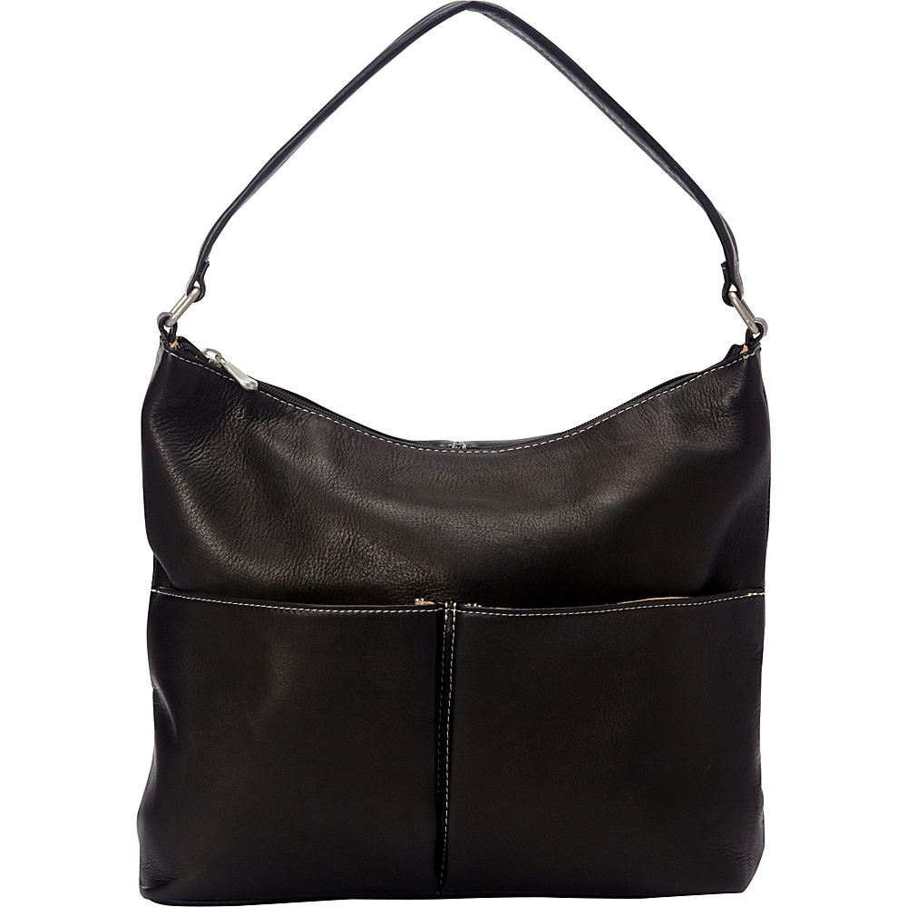 Le Donne Leather Hickory Shoulder Bag Black Le Donne Leather Leather Handbags