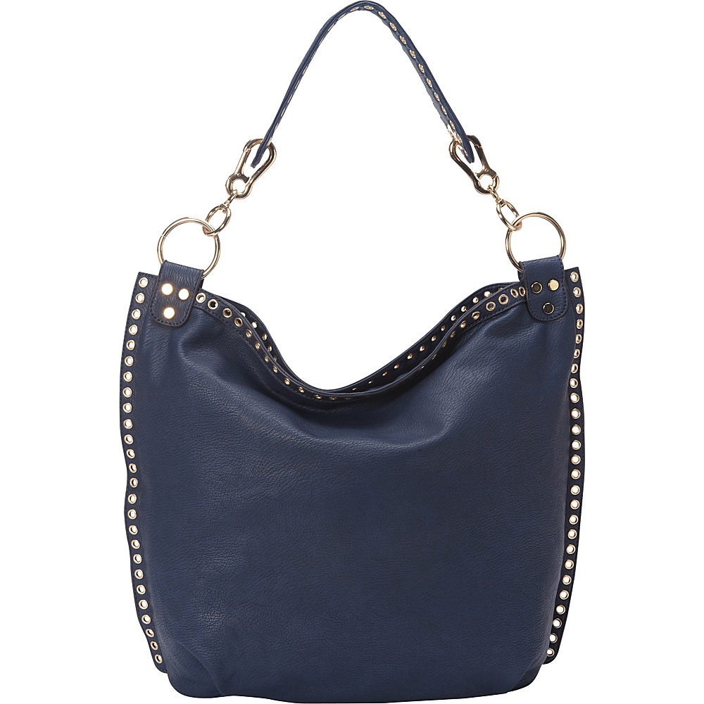 Donna Bella Designs Zoe Shoulder Bag Blue Donna Bella Designs Manmade Handbags