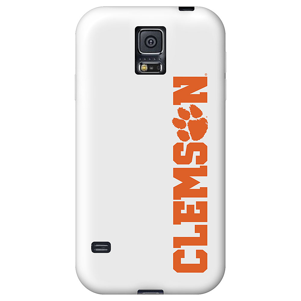 Centon Electronics Classic Glossy WhiteSamsung Galaxy S5 Case Clemson University Centon Electronics Electronic Cases
