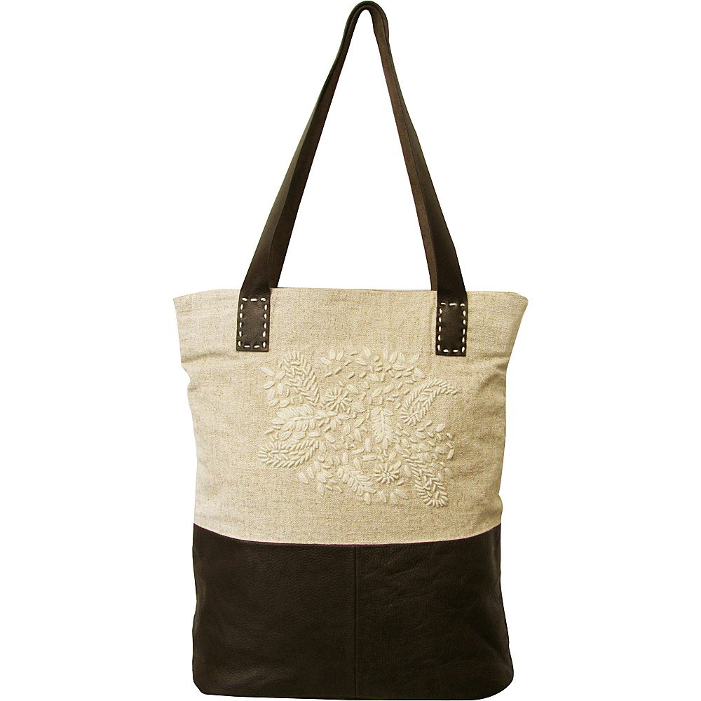 AmeriLeather Phoebe Tote Bag Dark Brown AmeriLeather Leather Handbags