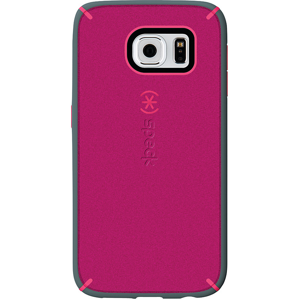 Speck Samsung Galaxy S6 Mightyshell Faceplate Fuchsia Pink Cupcake Pink Heritage Gray Speck Electronic Cases