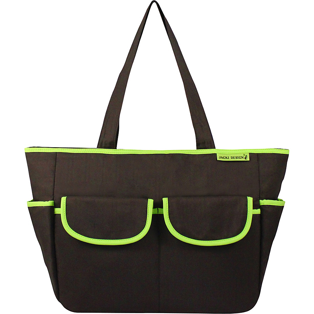 Jacki Design Fashion Diaper Bag Brown Green Jacki Design Diaper Bags Accessories