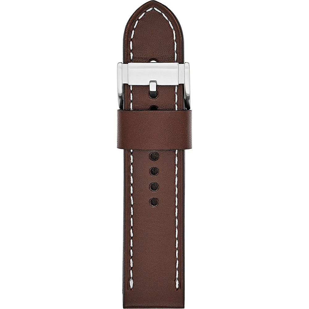 Fossil Leather 24mm Watch Strap Light Brown Fossil Watches