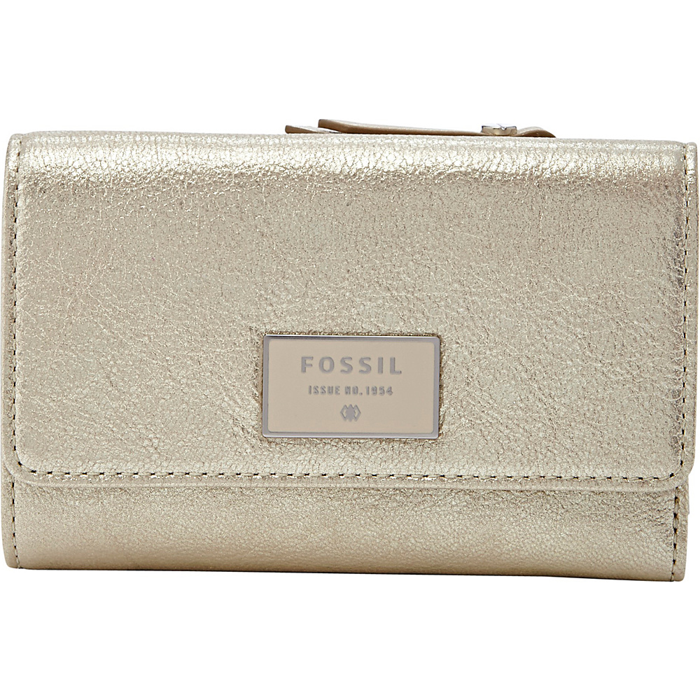 Fossil Dawson Multifunction Champagne Fossil Ladies Small Wallets