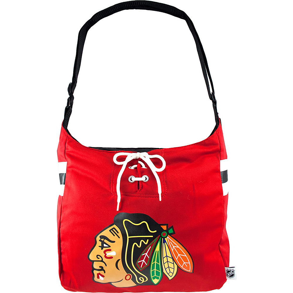 Littlearth Team Jersey Shoulder Bag NHL Teams Chicago Blackhawks Littlearth Fabric Handbags