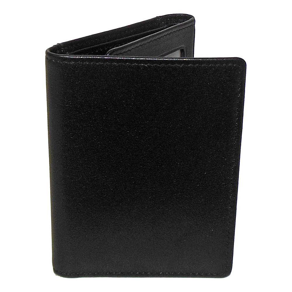 Boconi Grant RFID Trifold Black Leather with Gray Boconi Men s Wallets