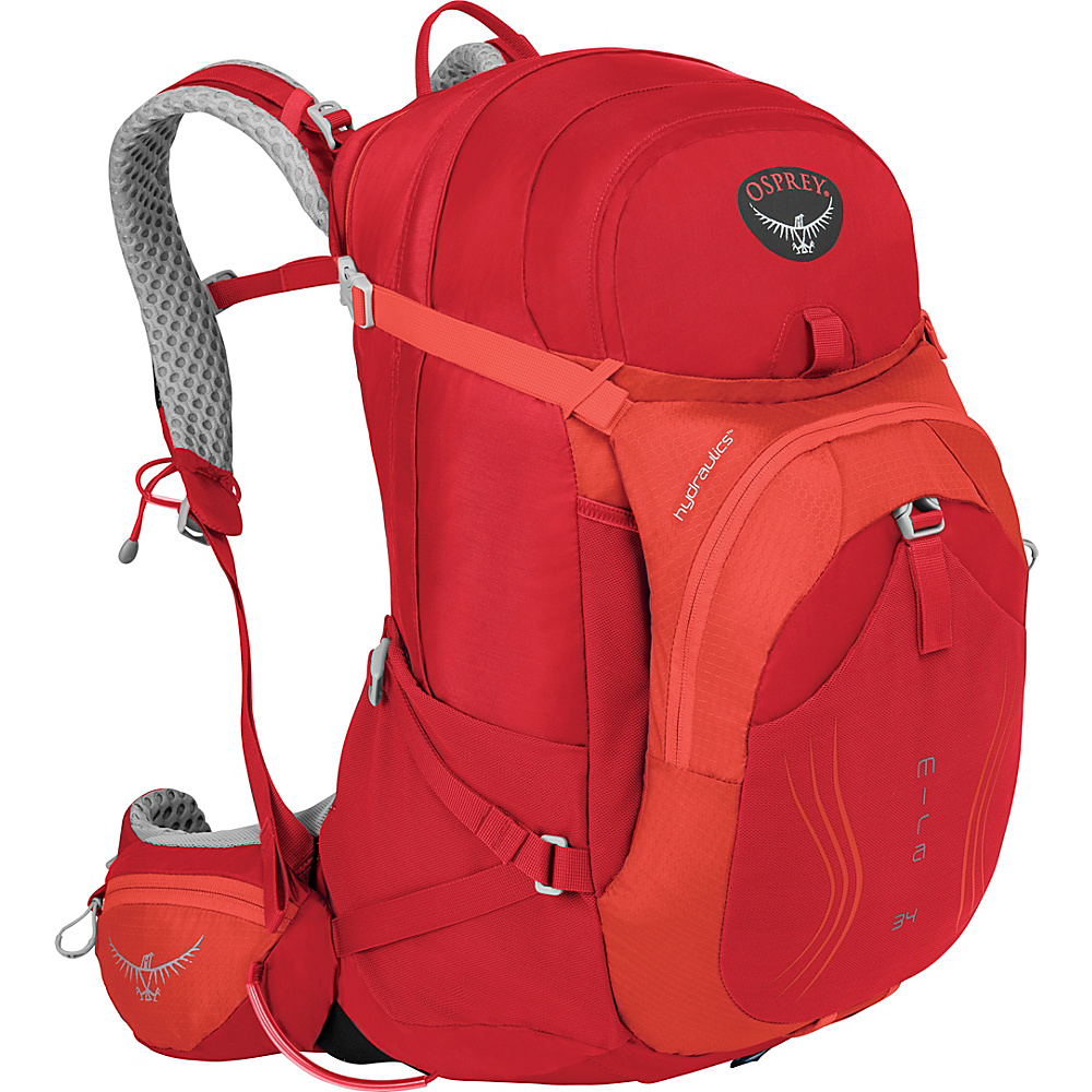 Osprey Mira AG 34 Hiking Pack Cherry Red XS S Osprey Day Hiking Backpacks