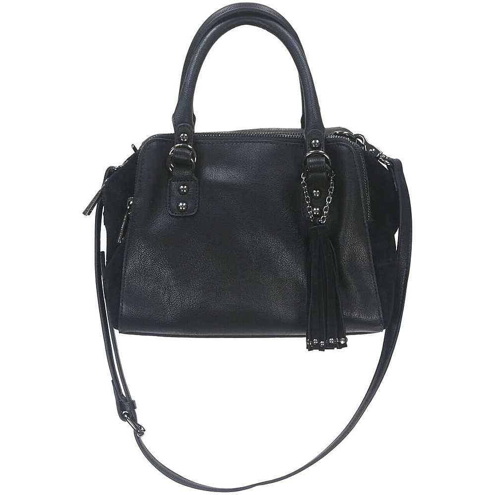 French Connection Jenny Satchel Black French Connection Manmade Handbags