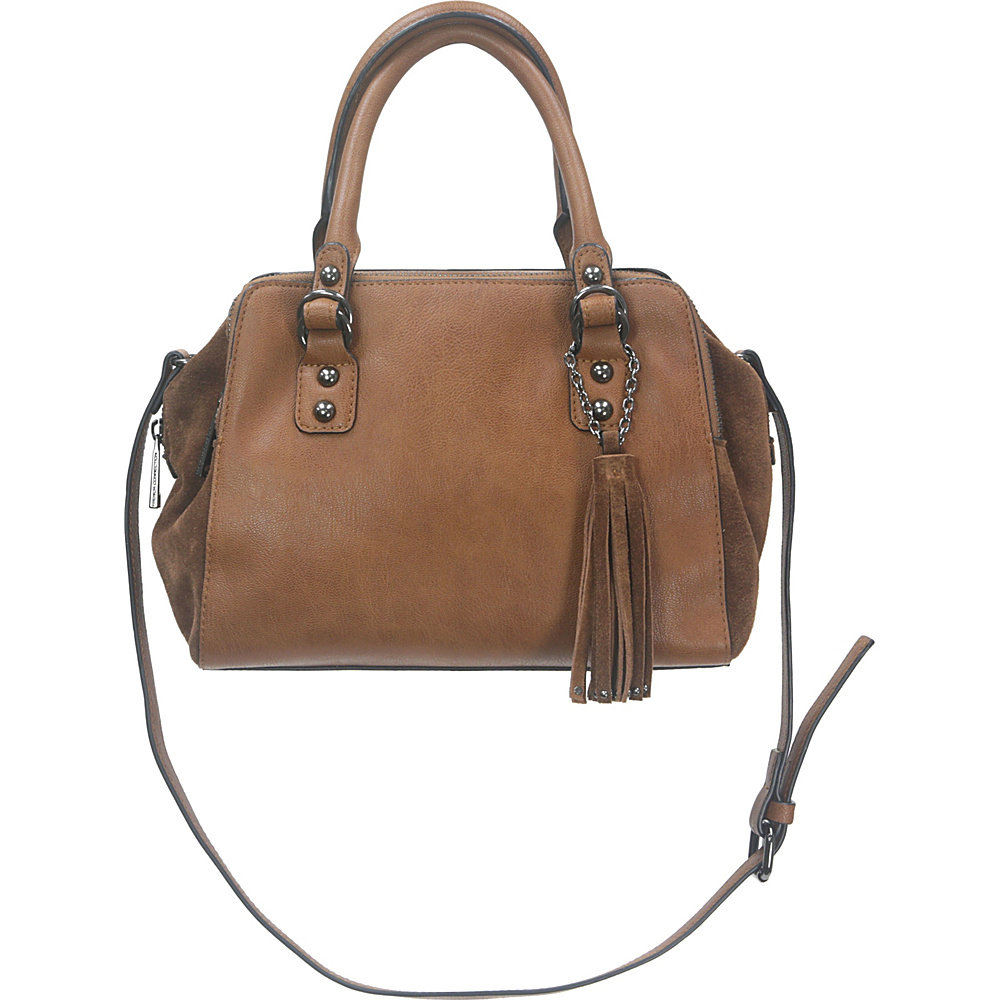 French Connection Jenny Satchel Nutmeg French Connection Manmade Handbags