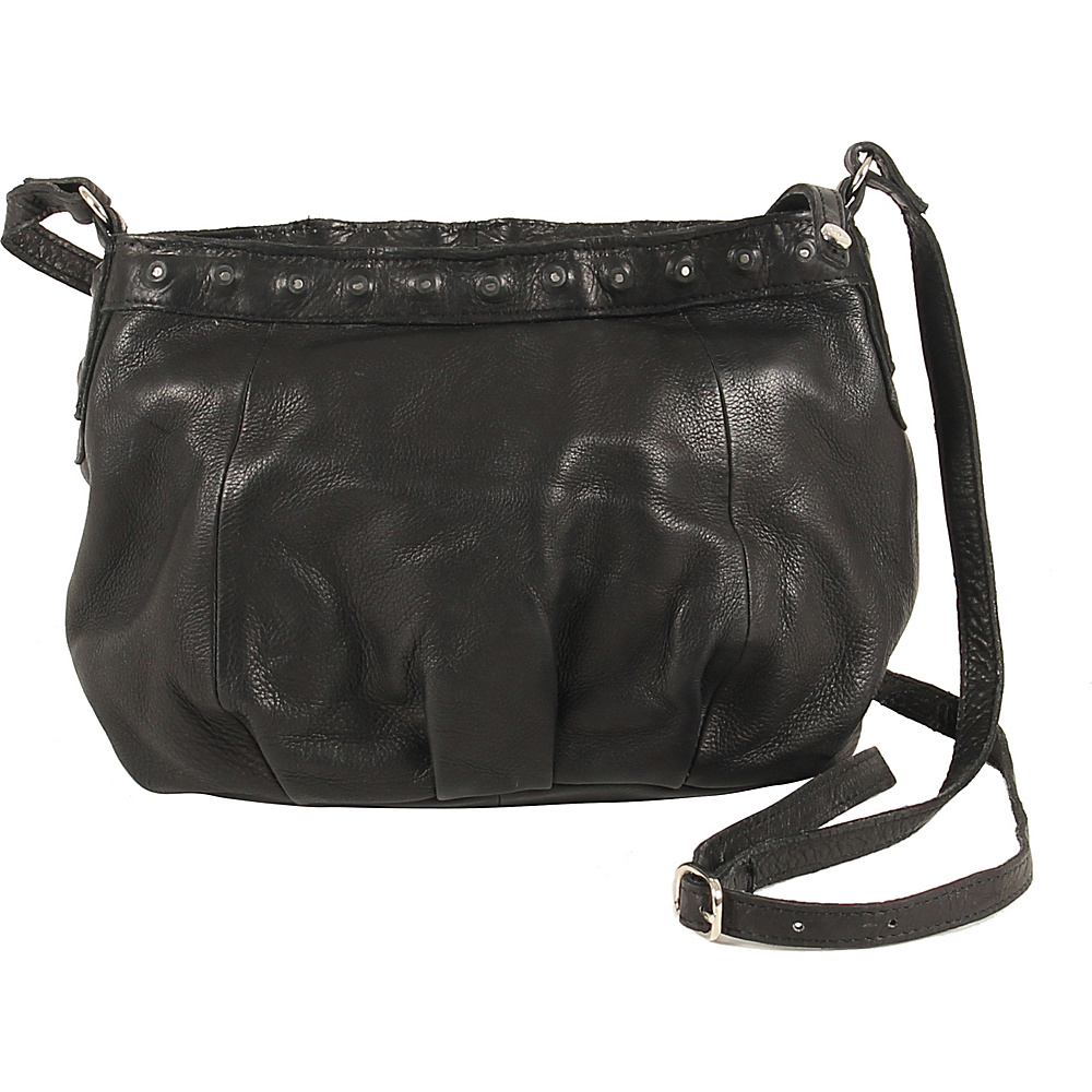 Day Mood Maggie Stud Crossbody Black Day Mood Leather Handbags