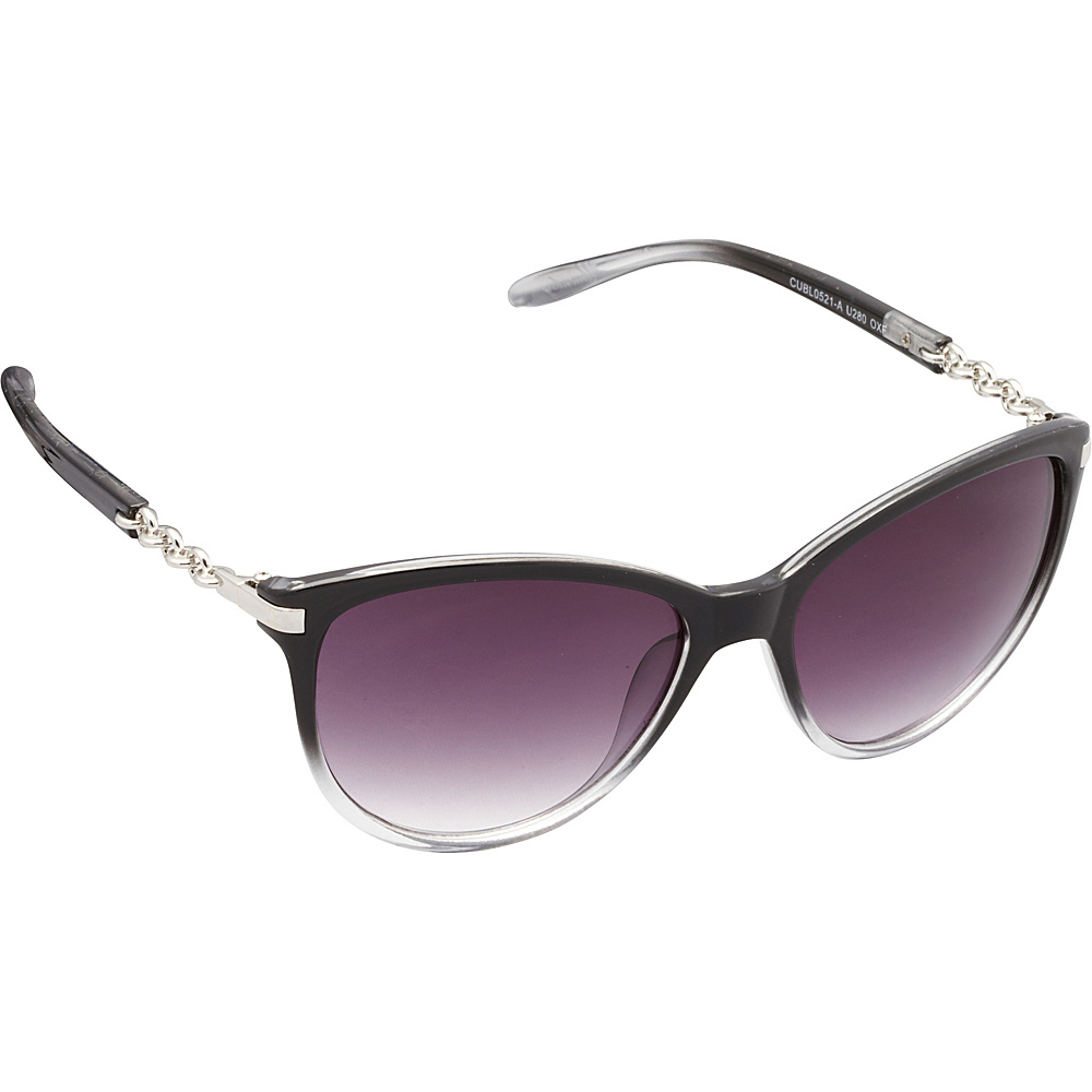 Unionbay Eyewear Chain Link Cat Eye Sunglasses Black Fade Unionbay Eyewear Sunglasses