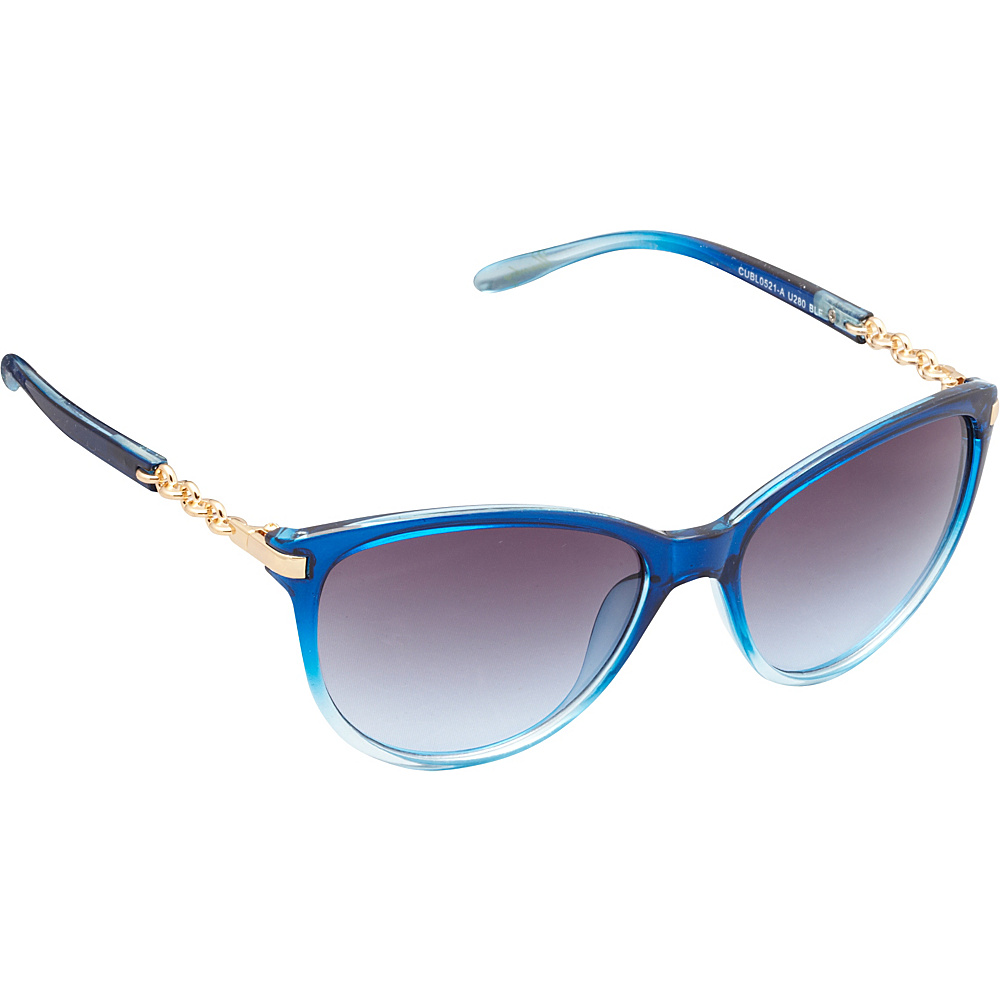 Unionbay Eyewear Chain Link Cat Eye Sunglasses Blue Fade Unionbay Eyewear Sunglasses