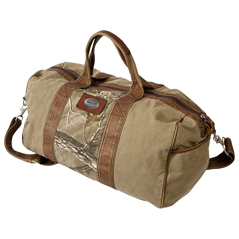 Canyon Outback Urban Edge Hudson Realtree Xtra 20 inch Canvas Duffel Bag Brown Canyon Outback Travel Duffels