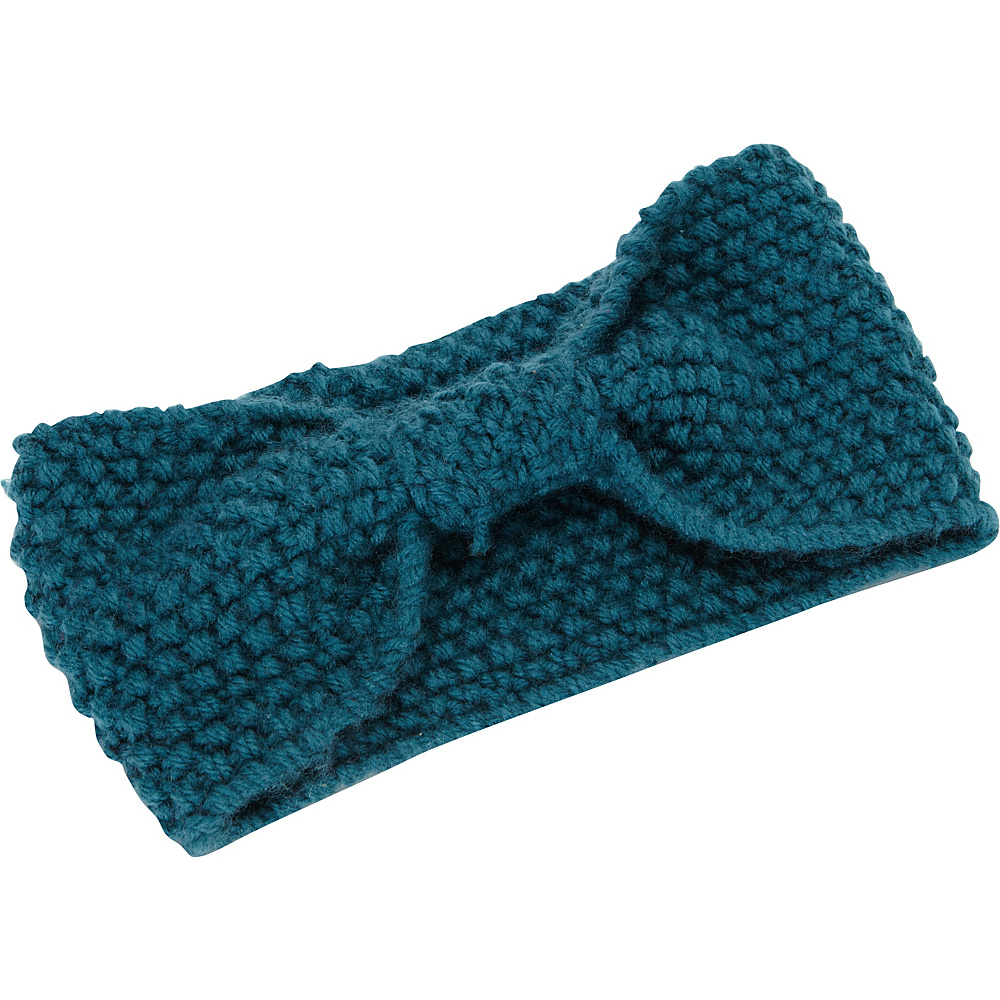 Magid Knit Bow Headwrap Teal Magid Hats Gloves Scarves