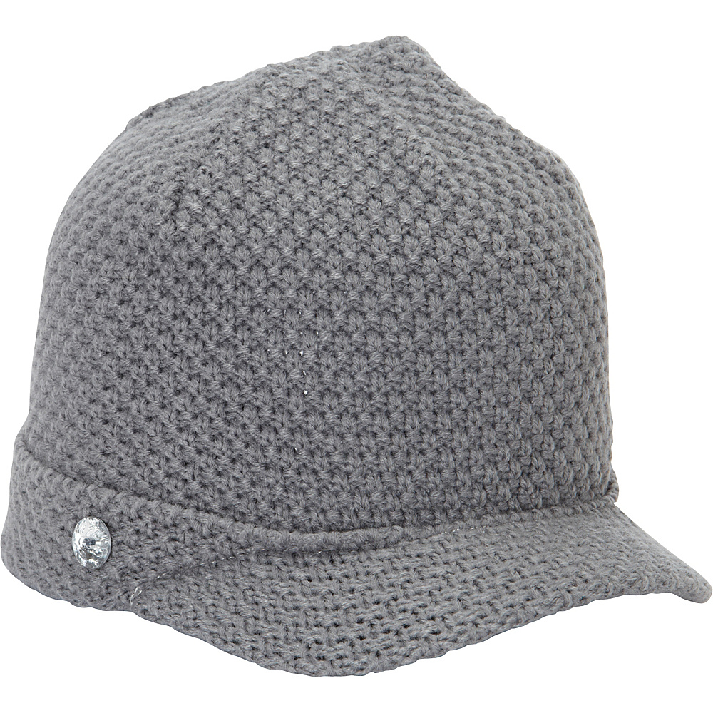 Magid Knit Visor Button Cap Grey Magid Hats Gloves Scarves