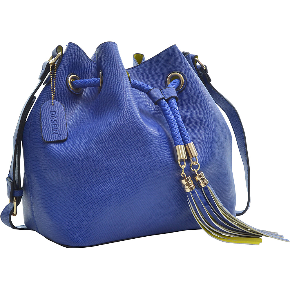 Dasein Bucket Bag Blue Dasein Manmade Handbags