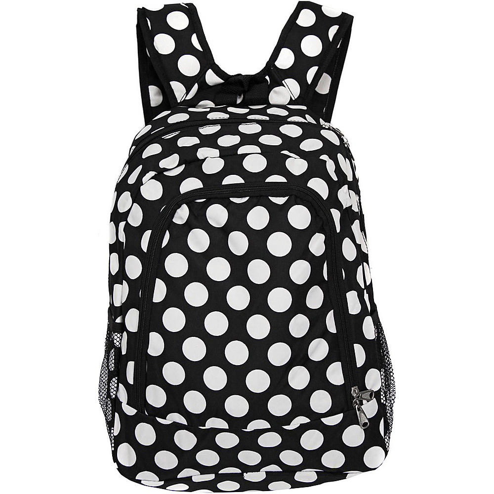 World Traveler Dots ll 16 Multipurpose Backpack Black White Dot II World Traveler Everyday Backpacks