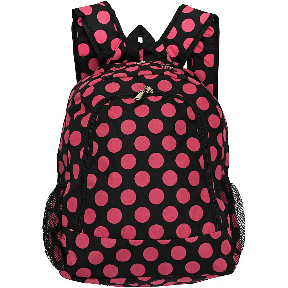 World Traveler Dots ll 16 Multipurpose Backpack Black Pink Dot II World Traveler Everyday Backpacks