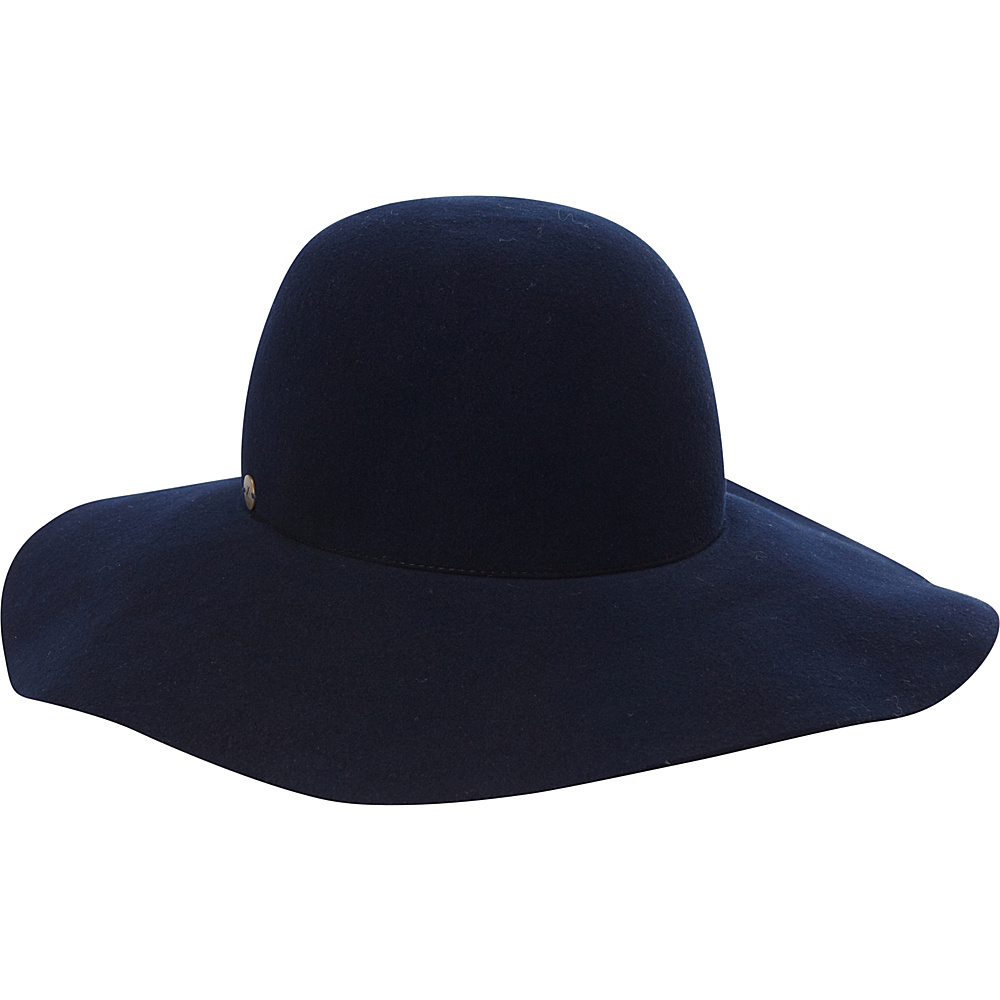 Karen Kane Hats Raw Edge Wide Brim Floppy Hat Navy Karen Kane Hats Hats Gloves Scarves