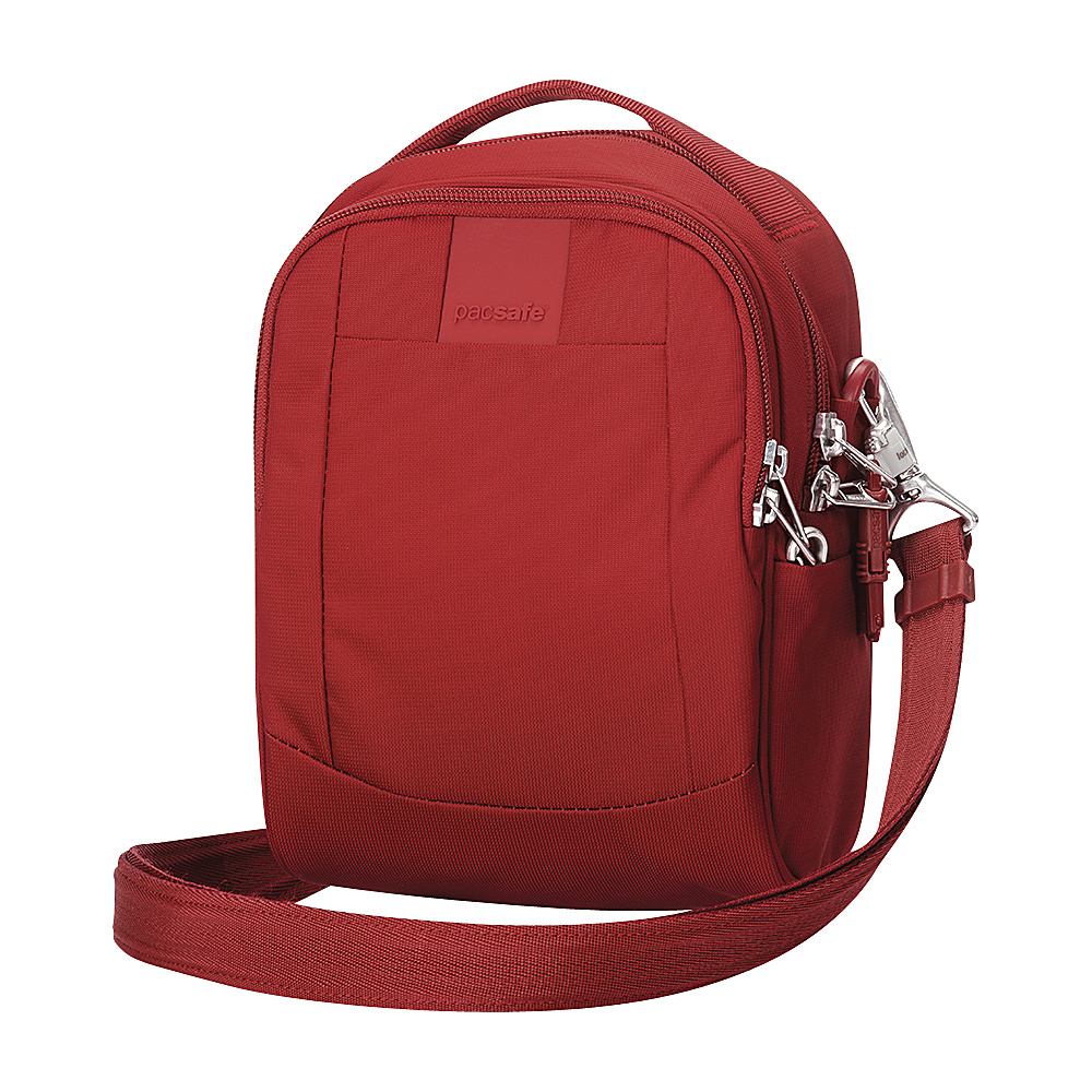 Pacsafe Metrosafe LS100 Anti Theft Crossbody Vintage Red Pacsafe Messenger Bags