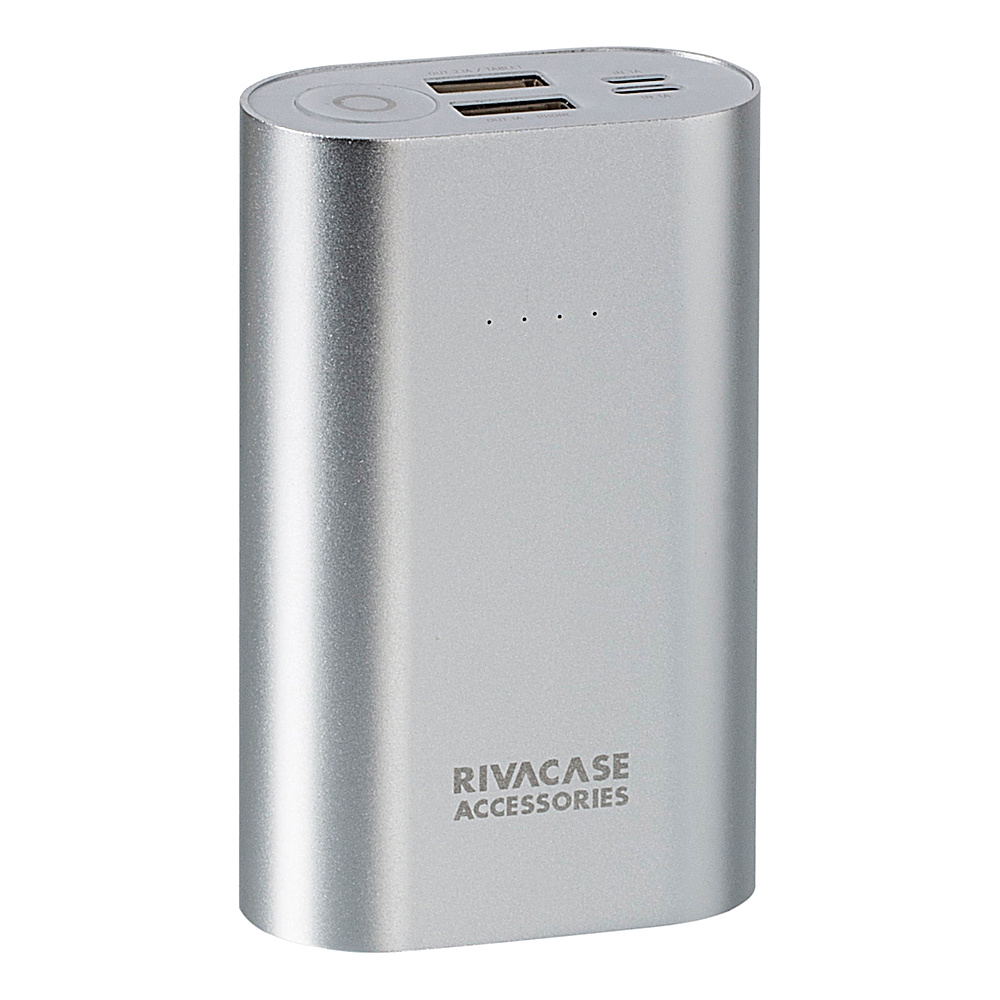 Rivacase 10000 mAh Power bank Sliver Metallic Rivacase Portable Batteries Chargers
