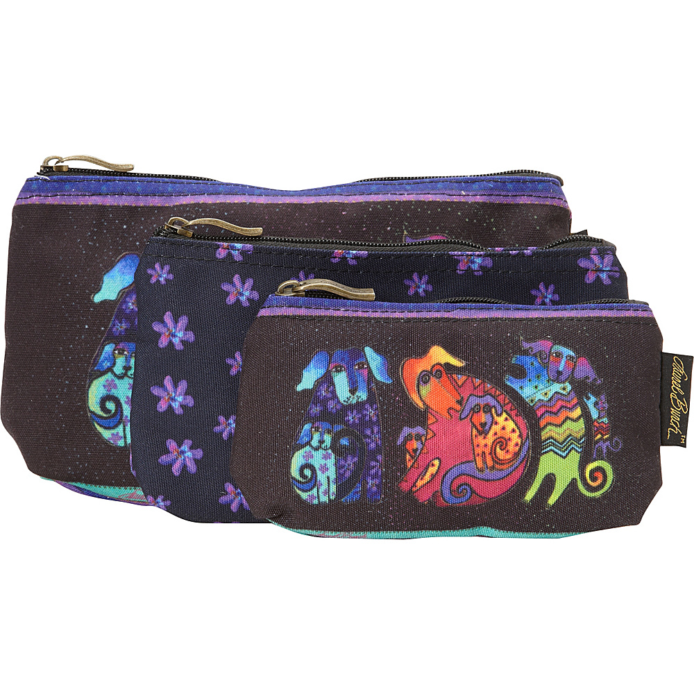 Laurel Burch Three in One Cosmetic Bag Set Dog And Doggies Laurel Burch Women s SLG Other