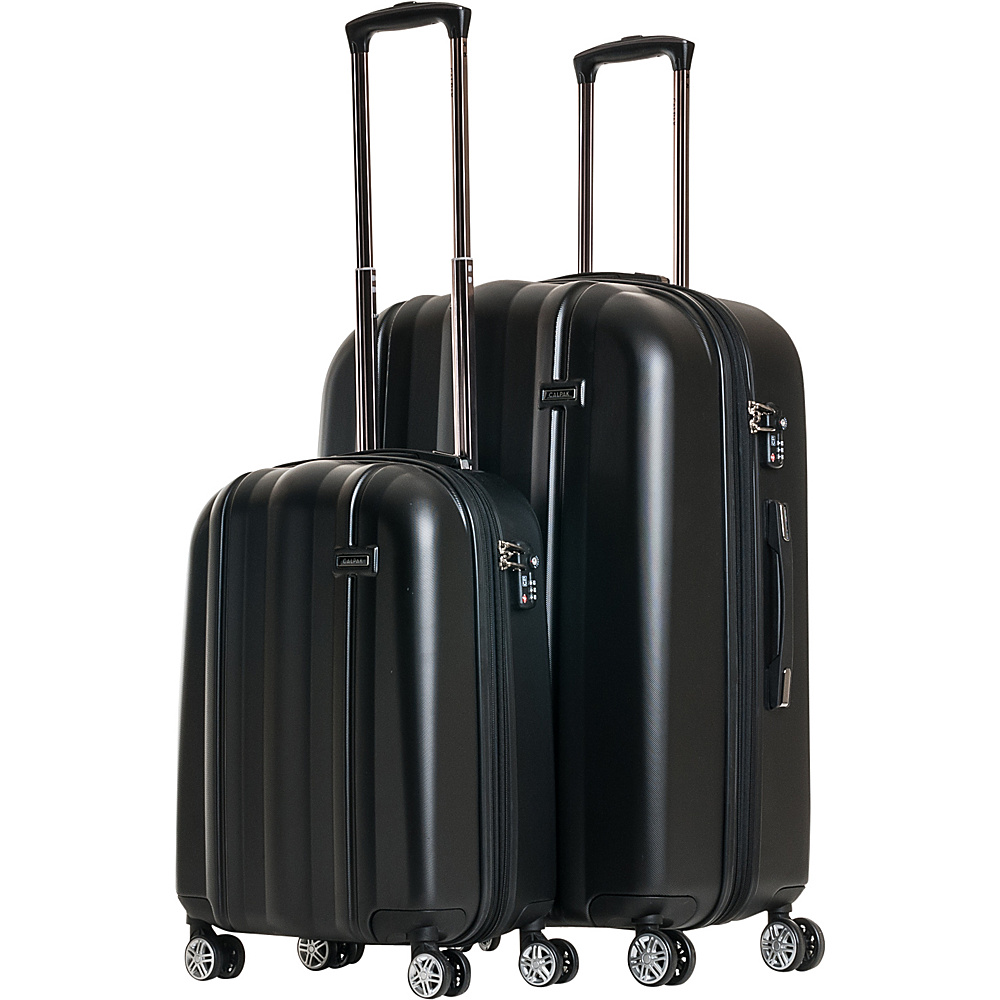 CalPak Winton 2 Piece Expandable Lightweight Luggage Set Black CalPak Luggage Sets