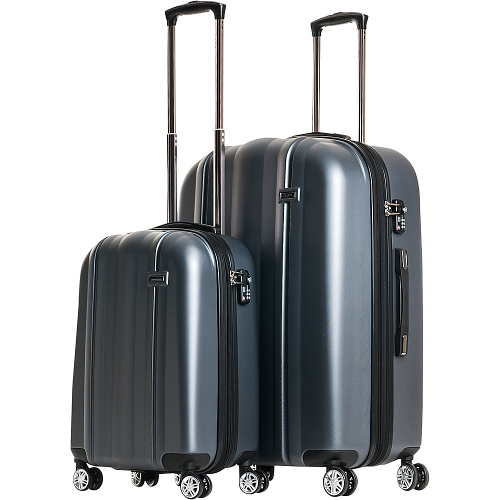 CalPak Winton 2 Piece Expandable Lightweight Luggage Set Charcoal CalPak Luggage Sets