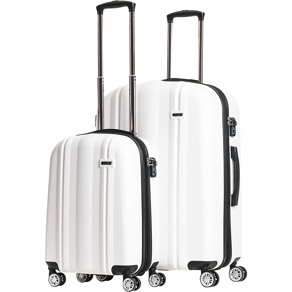CalPak Winton 2 Piece Expandable Lightweight Luggage Set Ivory CalPak Luggage Sets