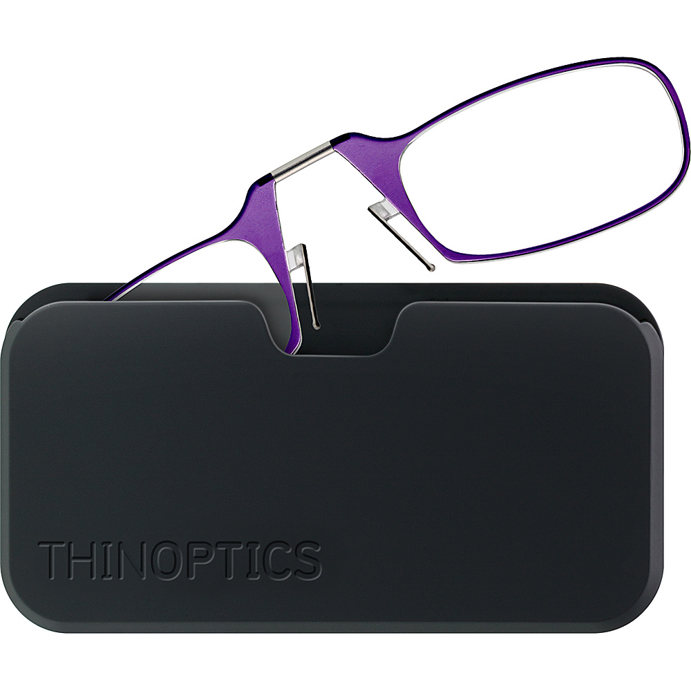 ThinOPTICS Universal Black Pod with High Power Glasses Purple High Power ThinOPTICS Sunglasses