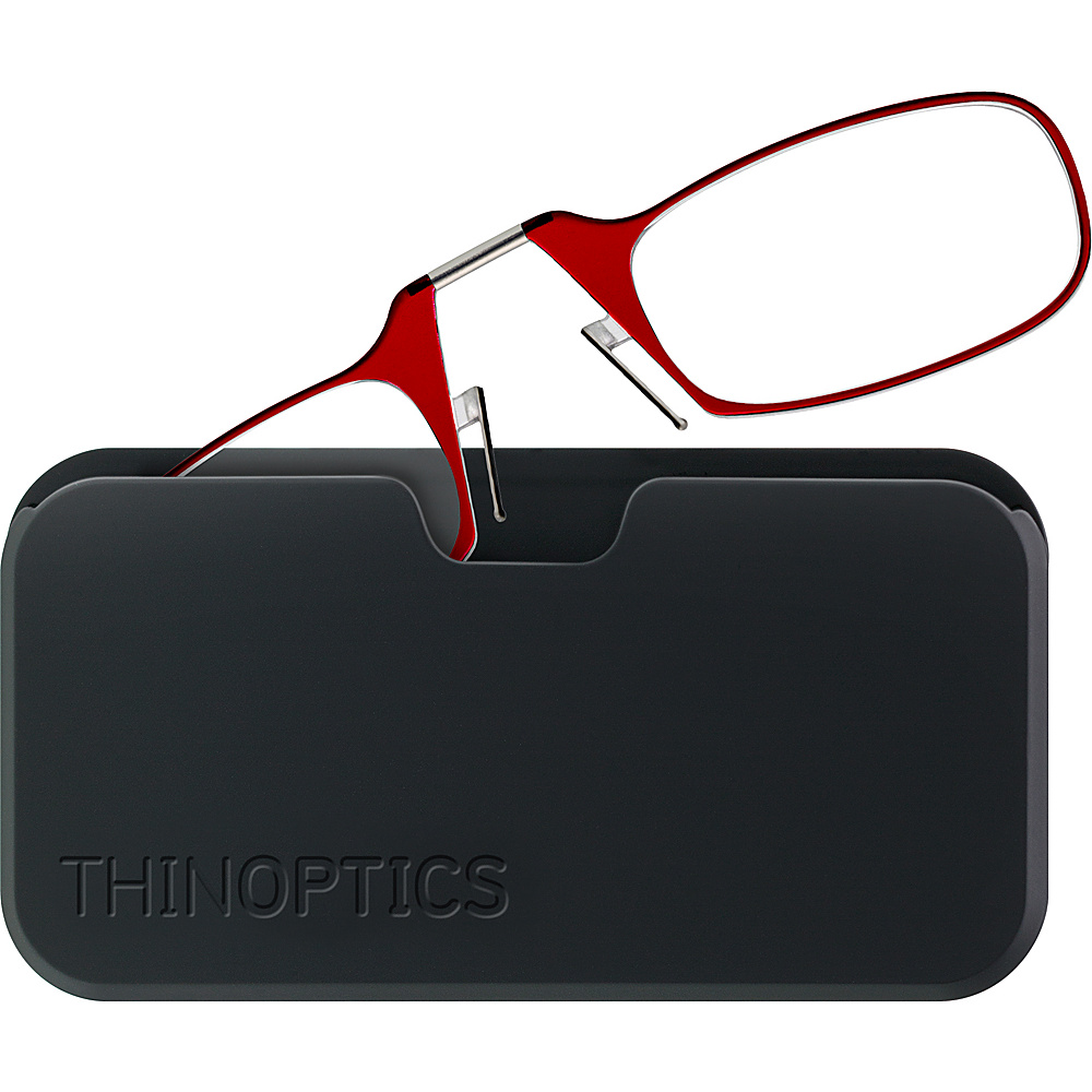 ThinOPTICS Universal Black Pod with High Power Glasses Red High Power ThinOPTICS Sunglasses