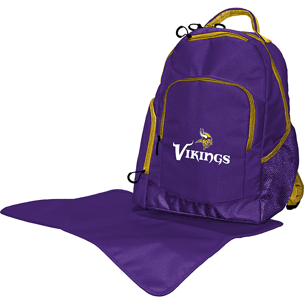 Lil Fan NFL Backpack Minnesota Vikings Lil Fan Diaper Bags Accessories