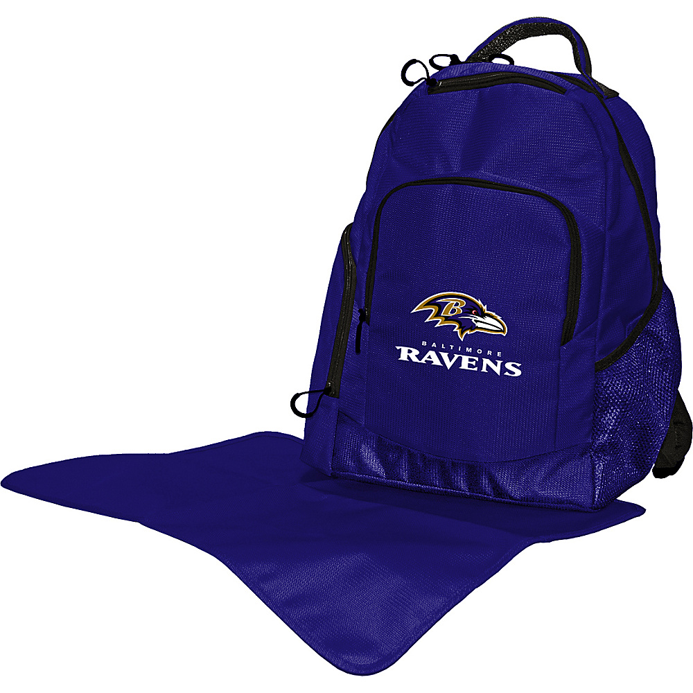 Lil Fan NFL Backpack Baltimore Ravens Lil Fan Diaper Bags Accessories