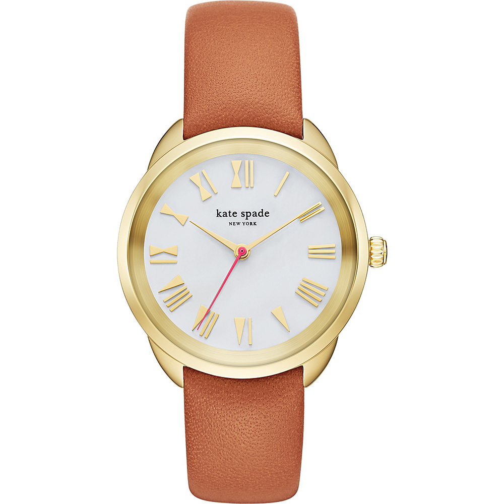 kate spade watches Leather Crosstown Watch Brown kate spade watches Watches