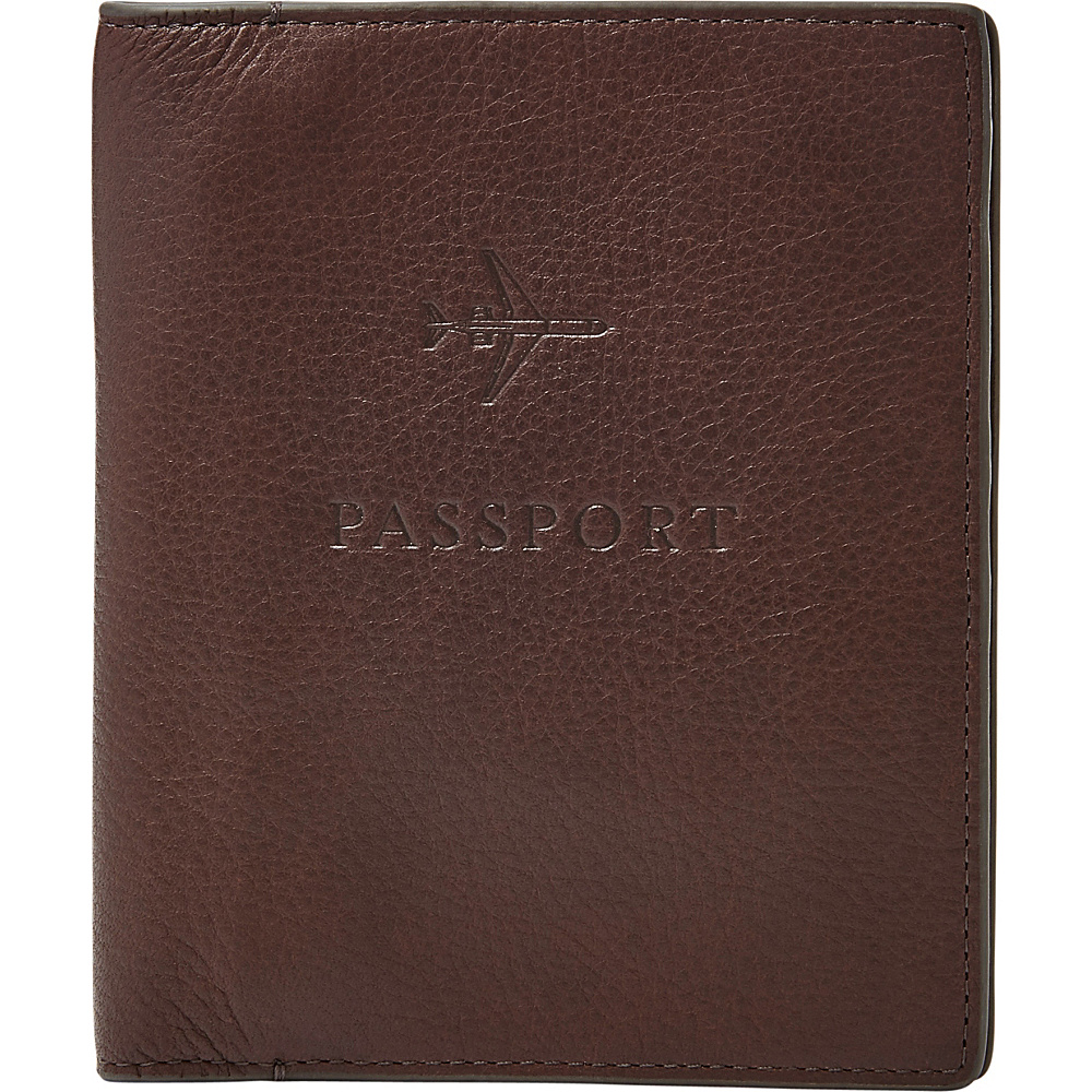 Fossil Passport Case Brown Fossil Travel Wallets
