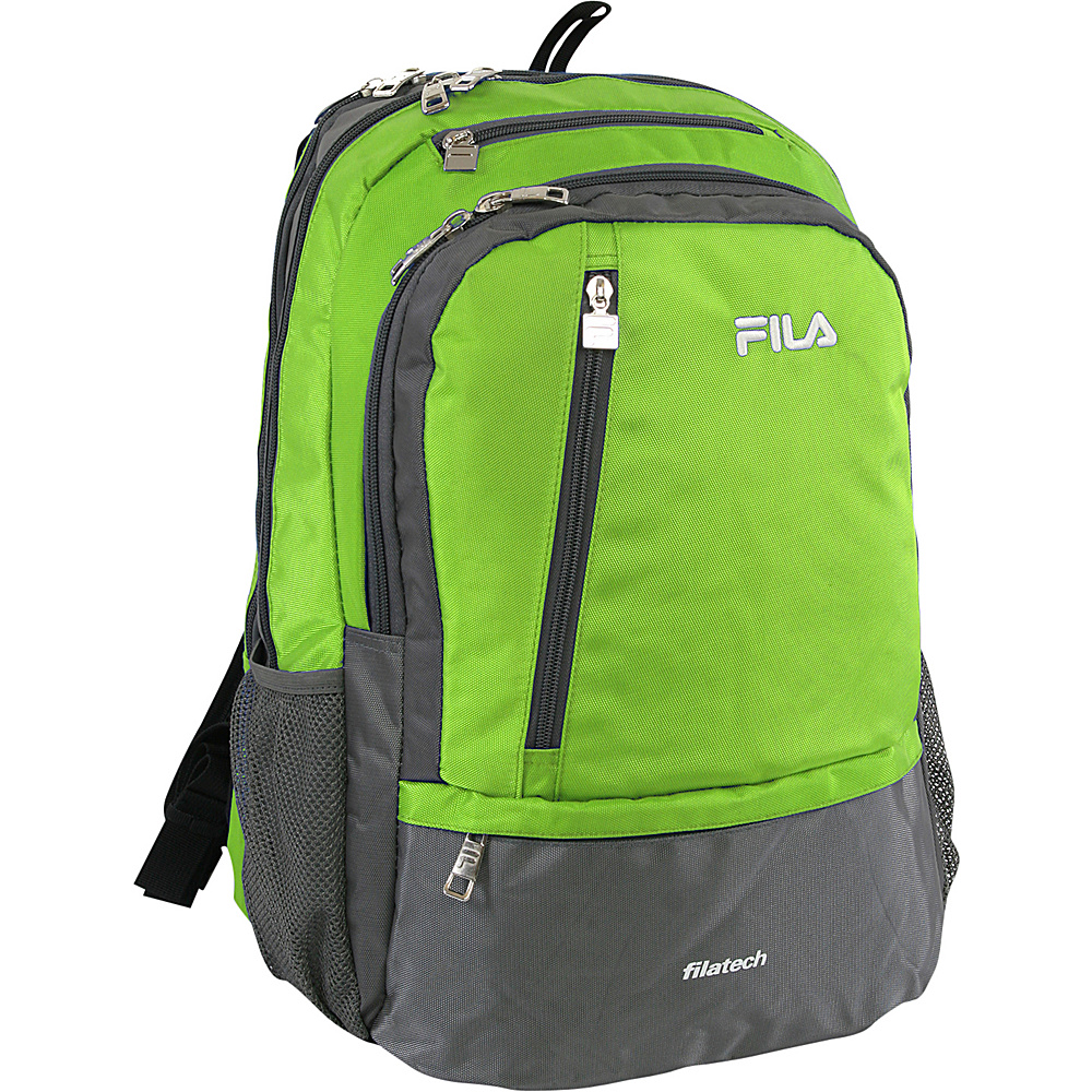 Fila Duel Tablet and Laptop Backpack Lime Green Fila Business Laptop Backpacks