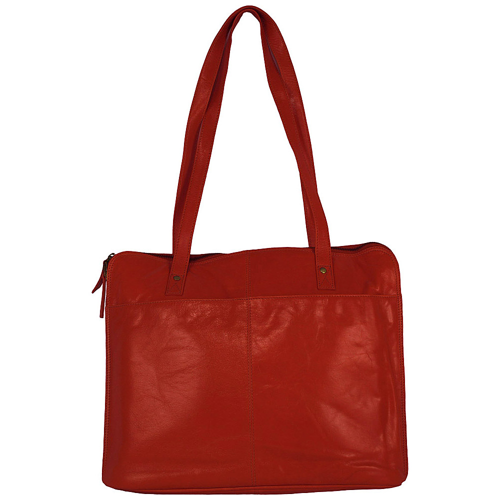 Latico Leathers Slim Porter Tote Red Latico Leathers Leather Handbags