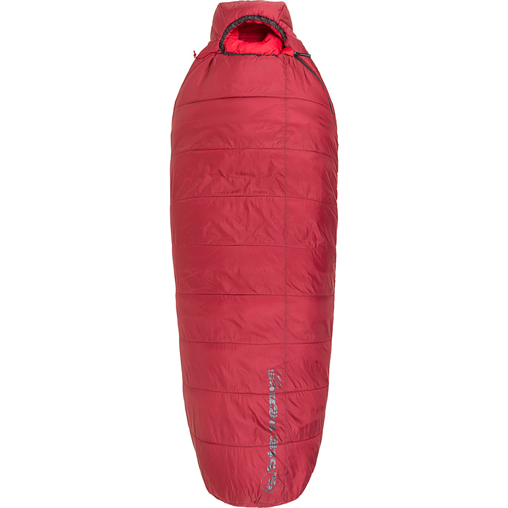 Big Agnes Gunn Creek 30 Insotect Hot Stream Sleeping Bag Crimson Long Right Big Agnes Outdoor Accessories