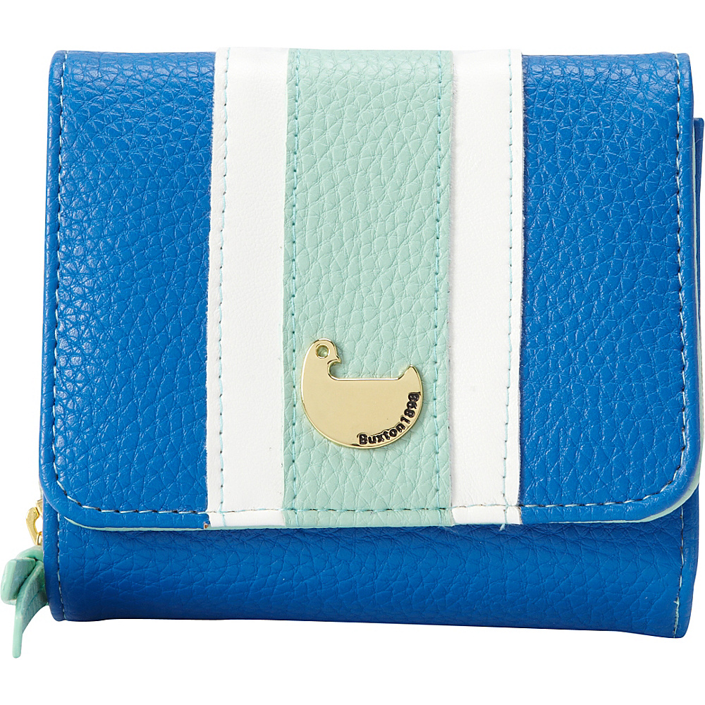 Buxton Prepster Zip French Purse Strong Blue Buxton Women s Wallets