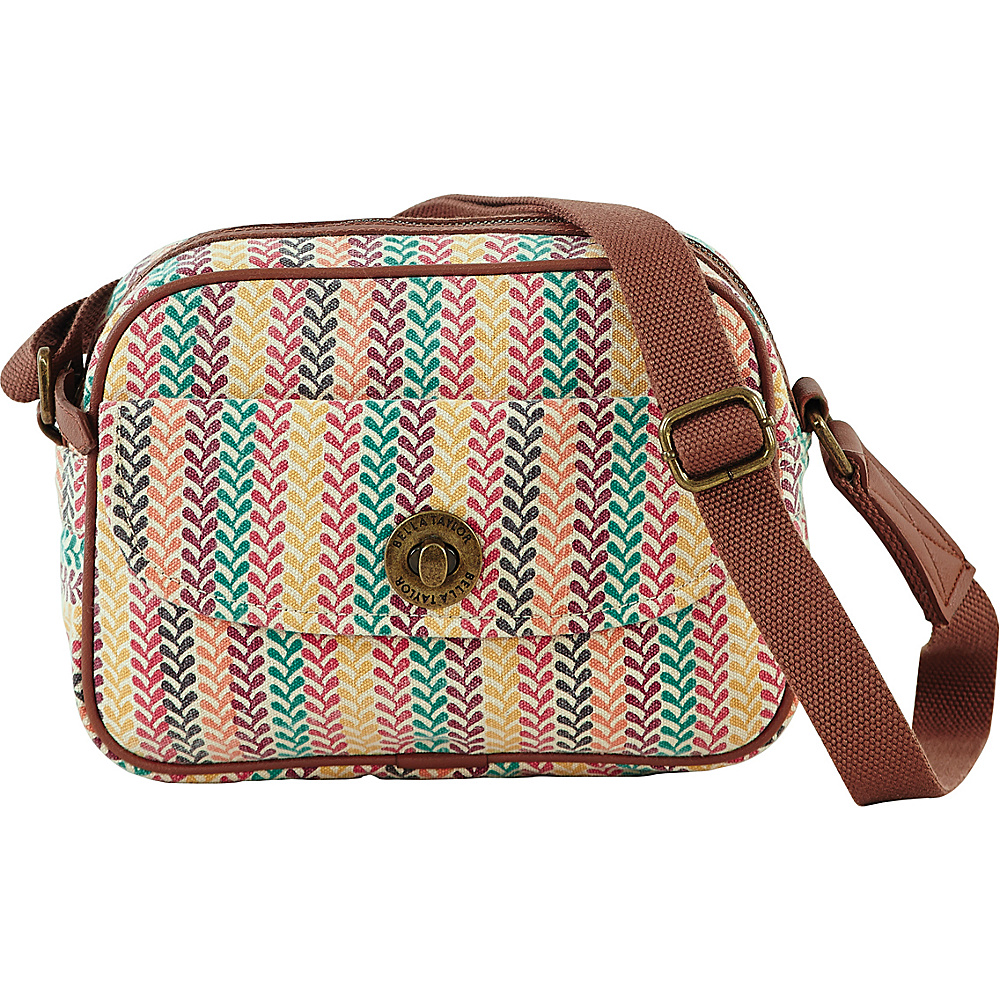 Bella Taylor Pacific Grove Mini Messenger Crossbody Pink Bella Taylor Fabric Handbags
