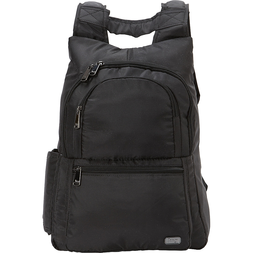 Lug RFID Hatchback Mini Backpack Midnight Black Lug Fabric Handbags