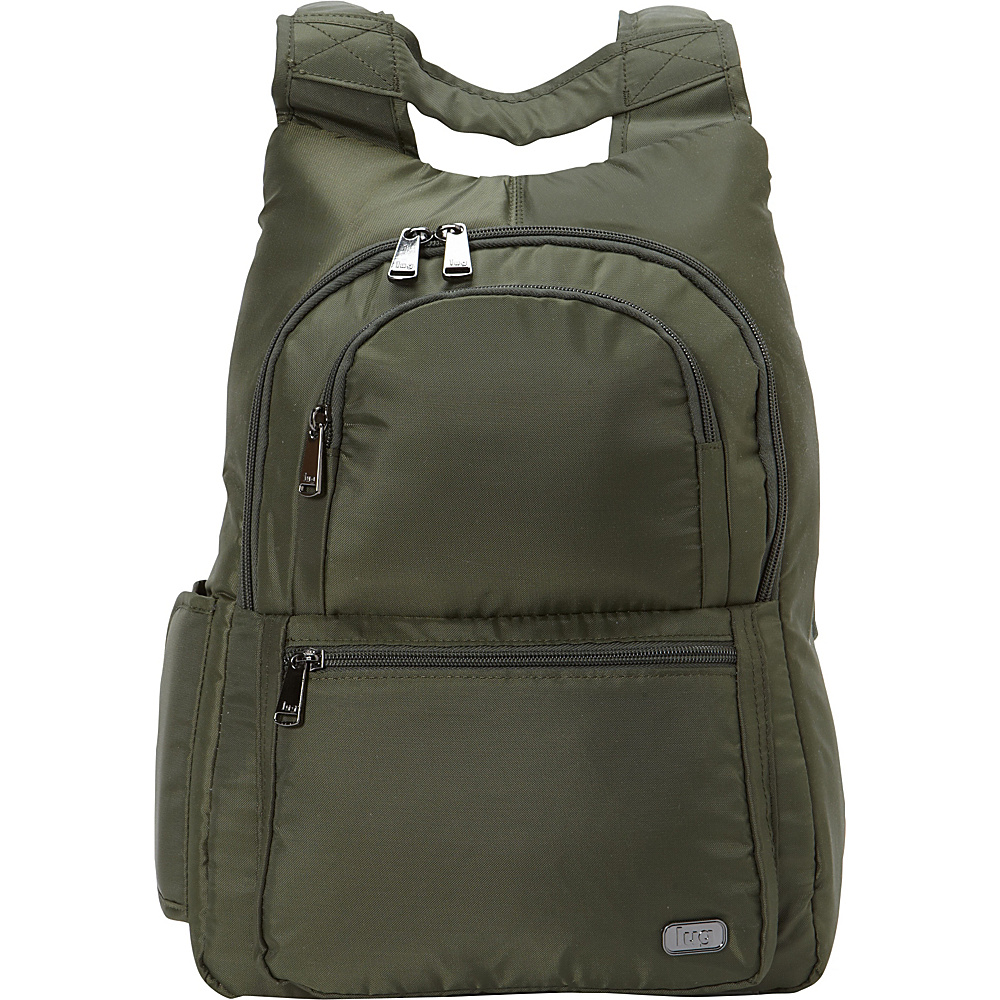 Lug RFID Hatchback Mini Backpack Olive Green Lug Fabric Handbags