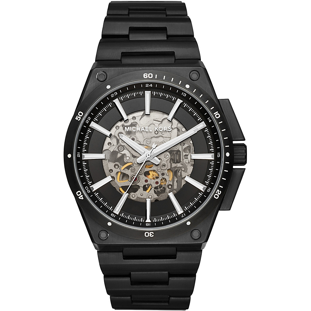 Michael Kors Watches Wilder Skeleton Automatic Watch Black Michael Kors Watches Watches