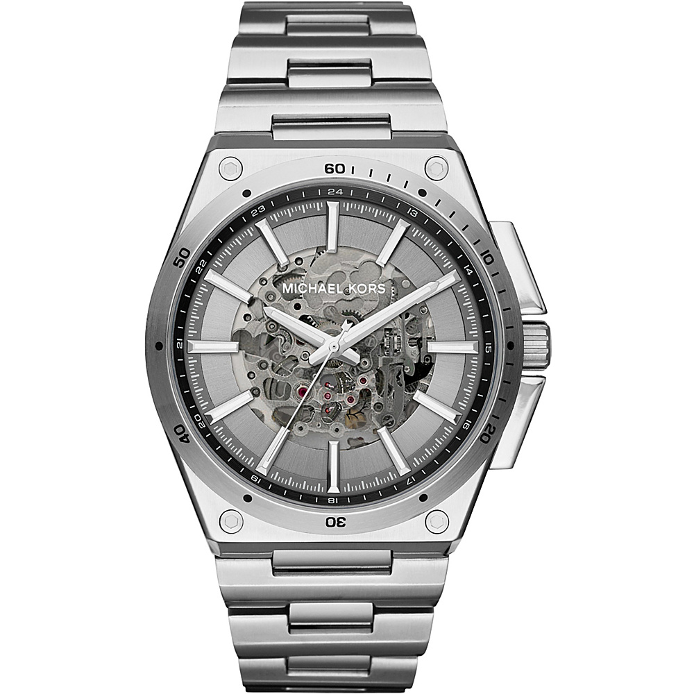 Michael Kors Watches Wilder Skeleton Automatic Watch Silver Michael Kors Watches Watches
