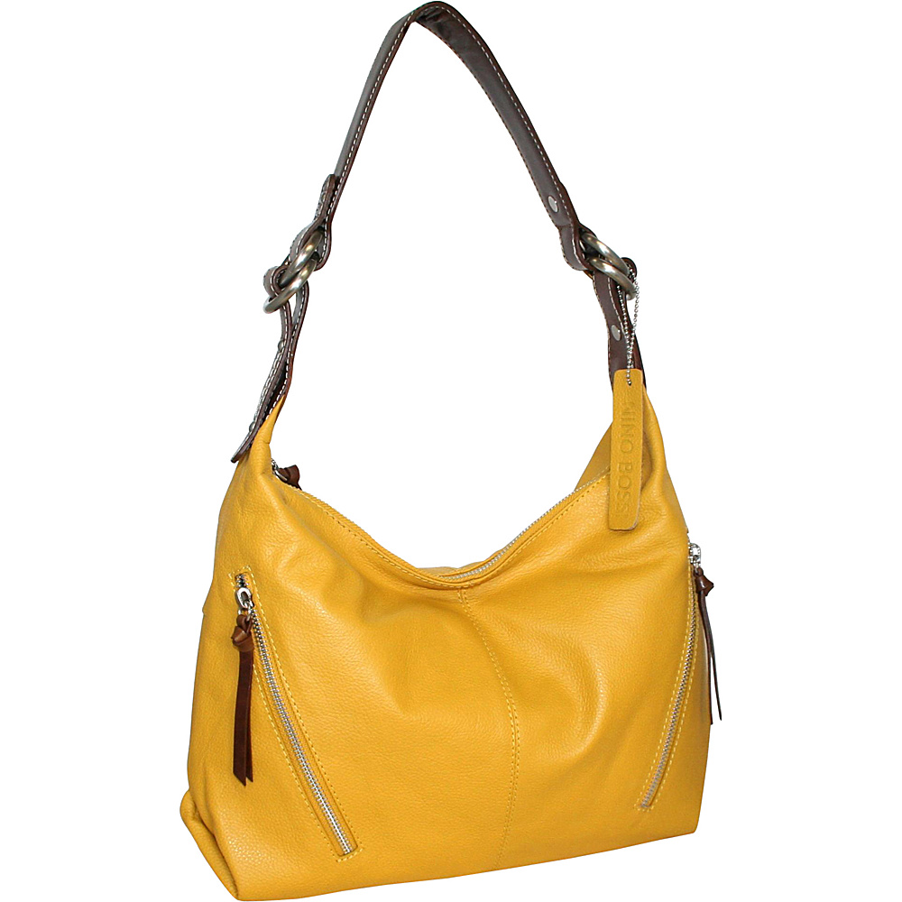 Nino Bossi Barbara Ann Hobo Lemon Nino Bossi Leather Handbags