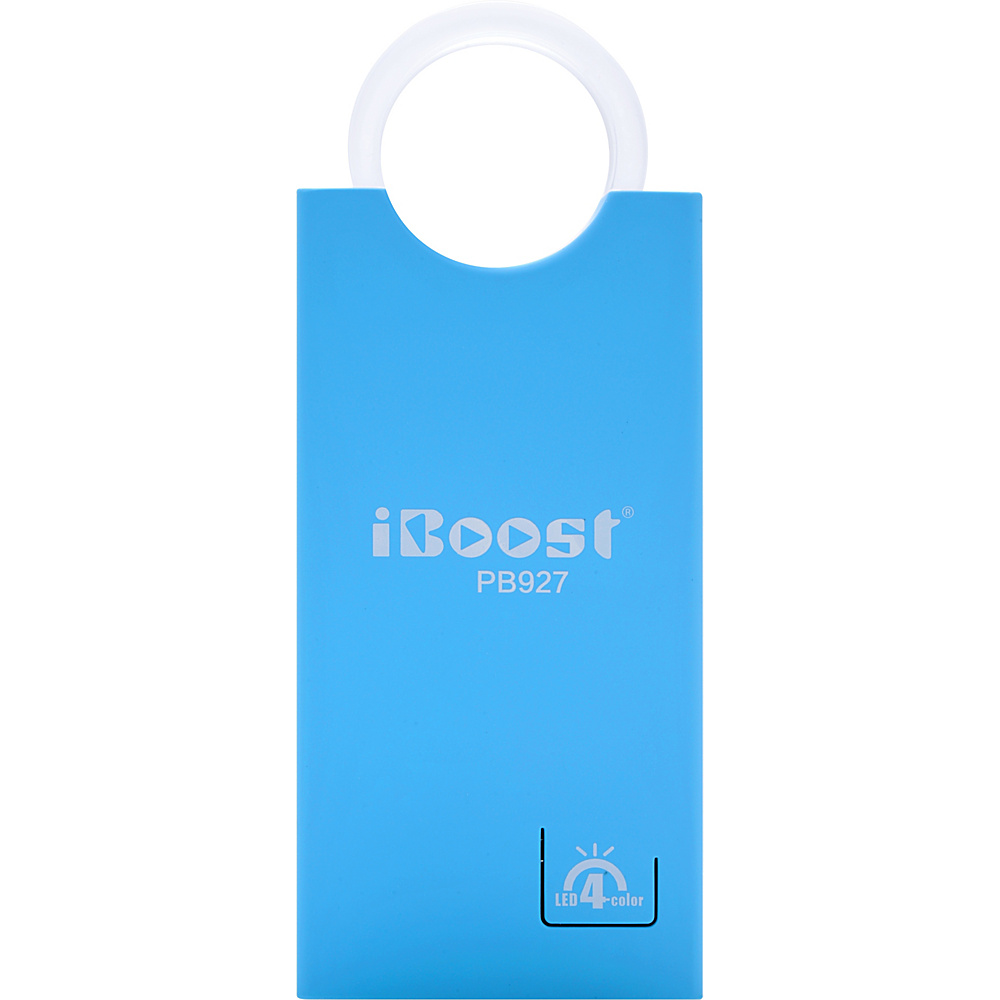 iBoost 4000 mAh External Battery Pack; Charges Your Device On The Go Blue iBoost Electronics